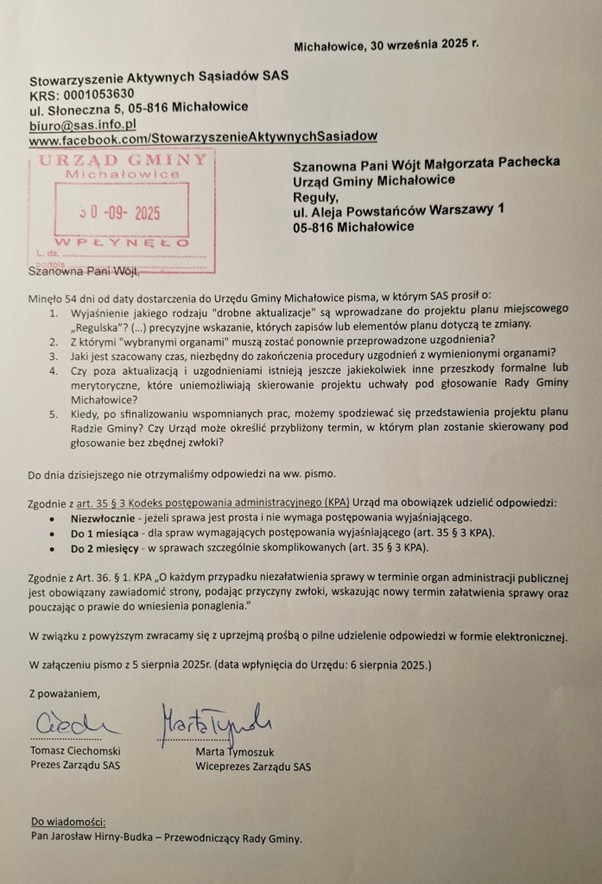 Pismo ponaglające 2