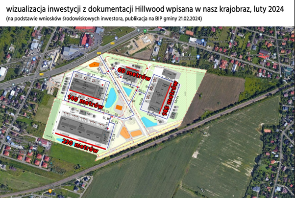 Mapa obszaru Regulska